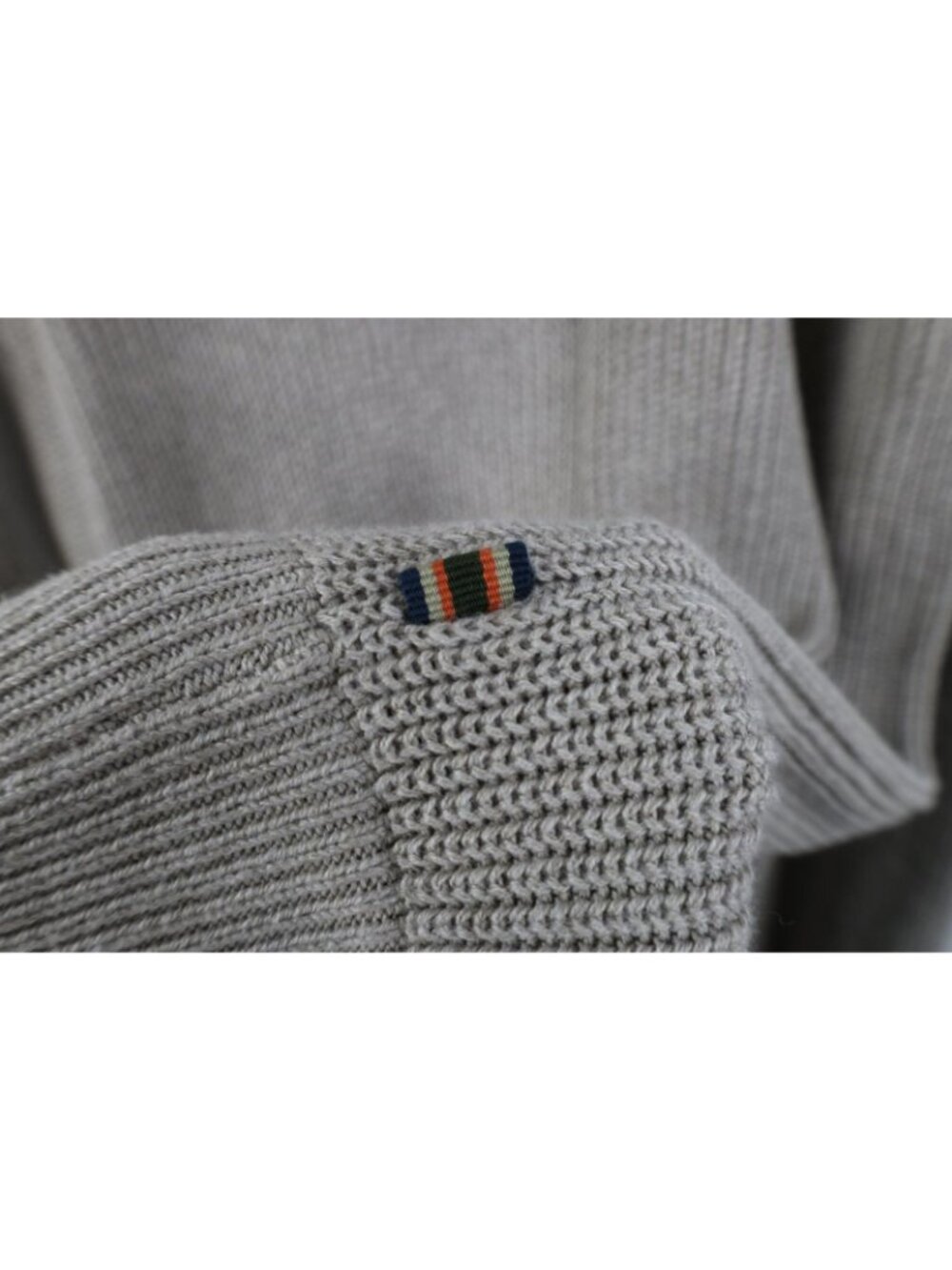 Vintage Eddie Bauer Mens XLT Blank Chunky Commando Ribbed Knit Henley Sweater - Picture 10 of 15